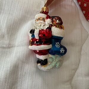 NWT Radko Santa “heaping holiday helping” gem ornament